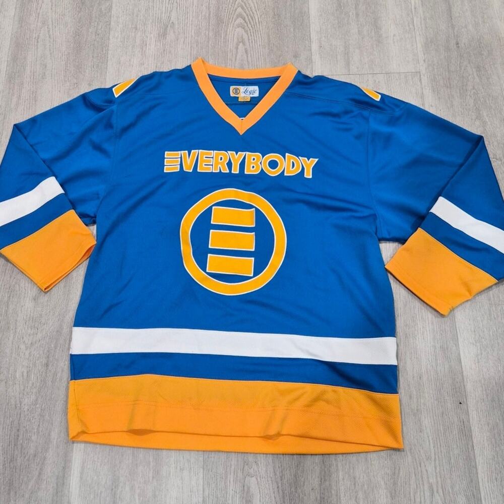 Logic Everybody Hockey Jersey - #85 Blue/Yellow Size Large